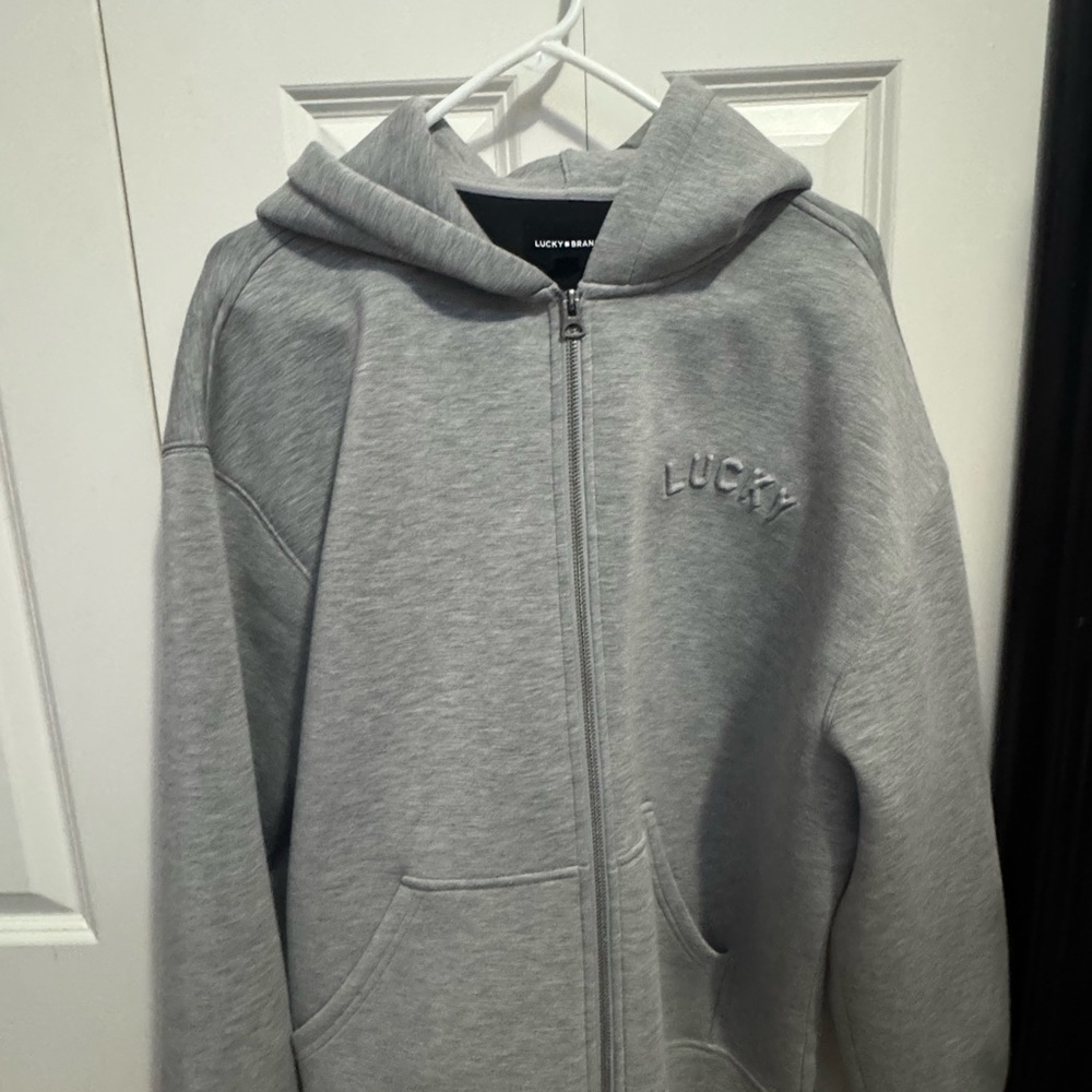 Lucky Brand Gray Hoodie new without tags! Literally never worn